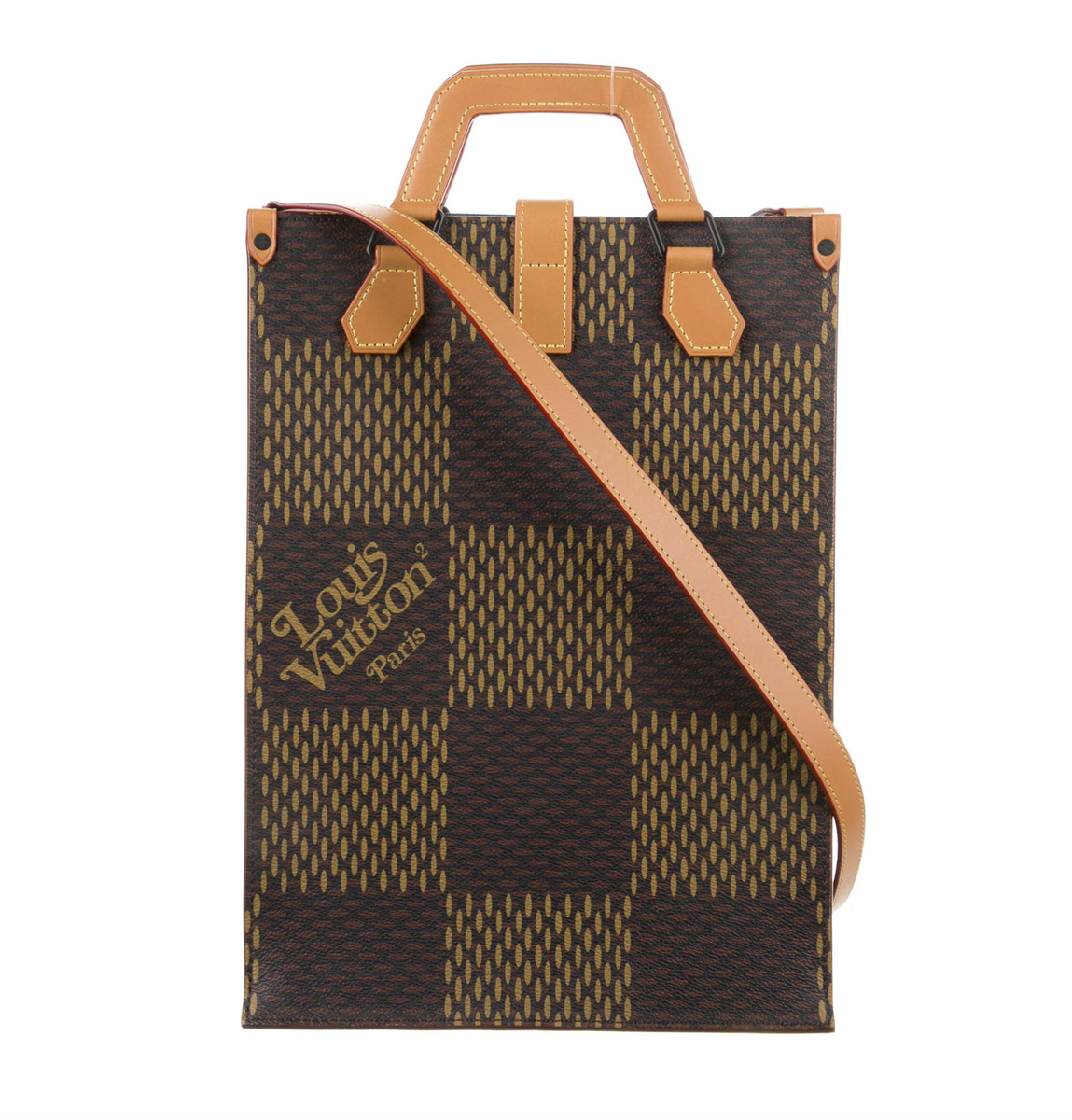 LOUIS VUITTON x NIGO Giant Damier Ebene Monogram Mini Tote 1268955