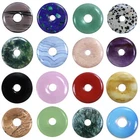 Gemstone Donut Pendant Ø 30 mm PI Stone Large Selection Pi Stone Donut Stone