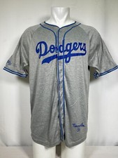 Don Newcombe #36 Brooklyn Dodgers 1956 Gray SGA Replica Jersey Men's XL