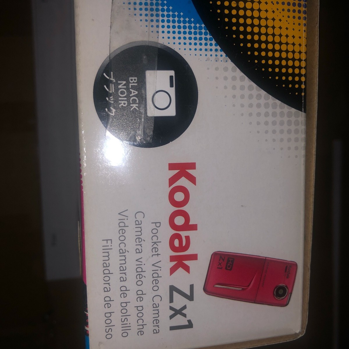 ◆KODAK◆ Grove BLACK K3363LCR91BLK NEW Kodak Zx1 Pocket Video Camera-HD YOUTUBE-PC-MAC-BLACK