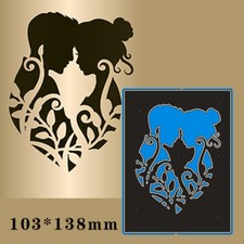 Couple silhouette Metal Cutting Dies card Scrapbooking stencil Craft template