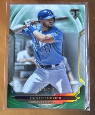 2019 Topps Triple Threads Emerald Parallel Hunter Dozier #60/259 Royals SP