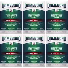 Domeboro Soothing Soak Rash Relief Astringent 12 Packets (6 Boxes)