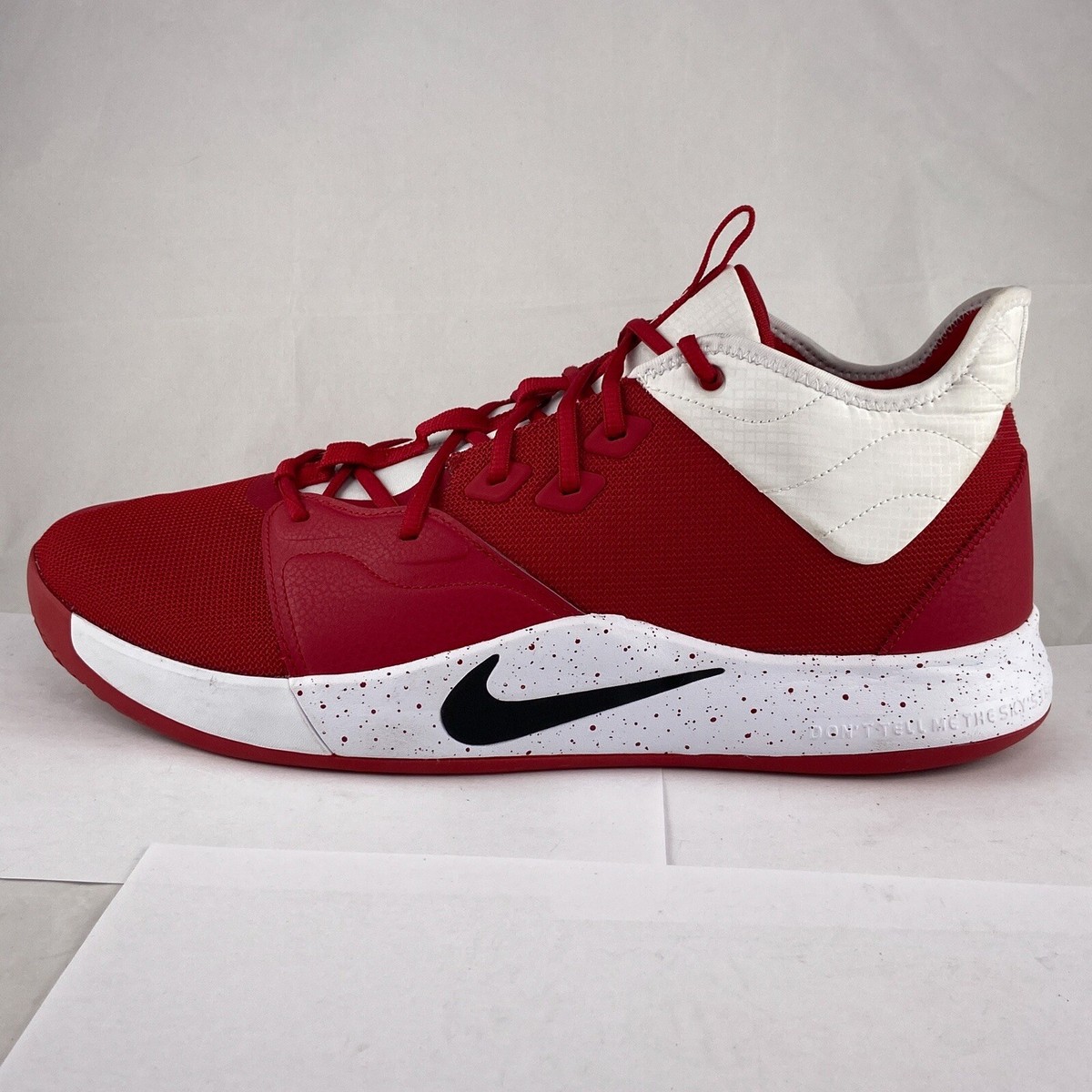 pg 3 shoes red and white