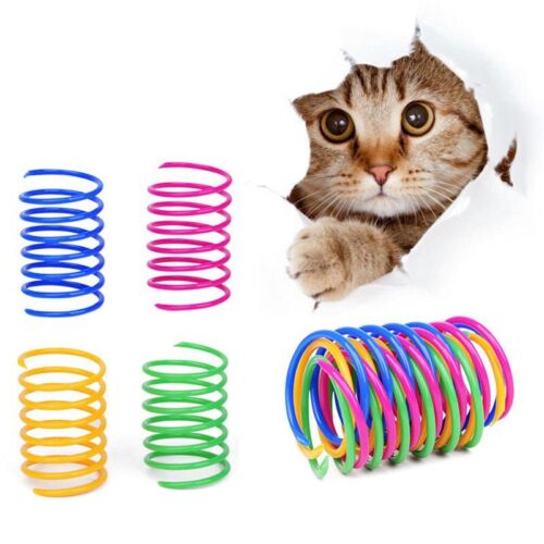 Cat Spring Toy For Cats Funny Pet Toys Creative Play Toys 4pc Interactive - Picture 1 of 6