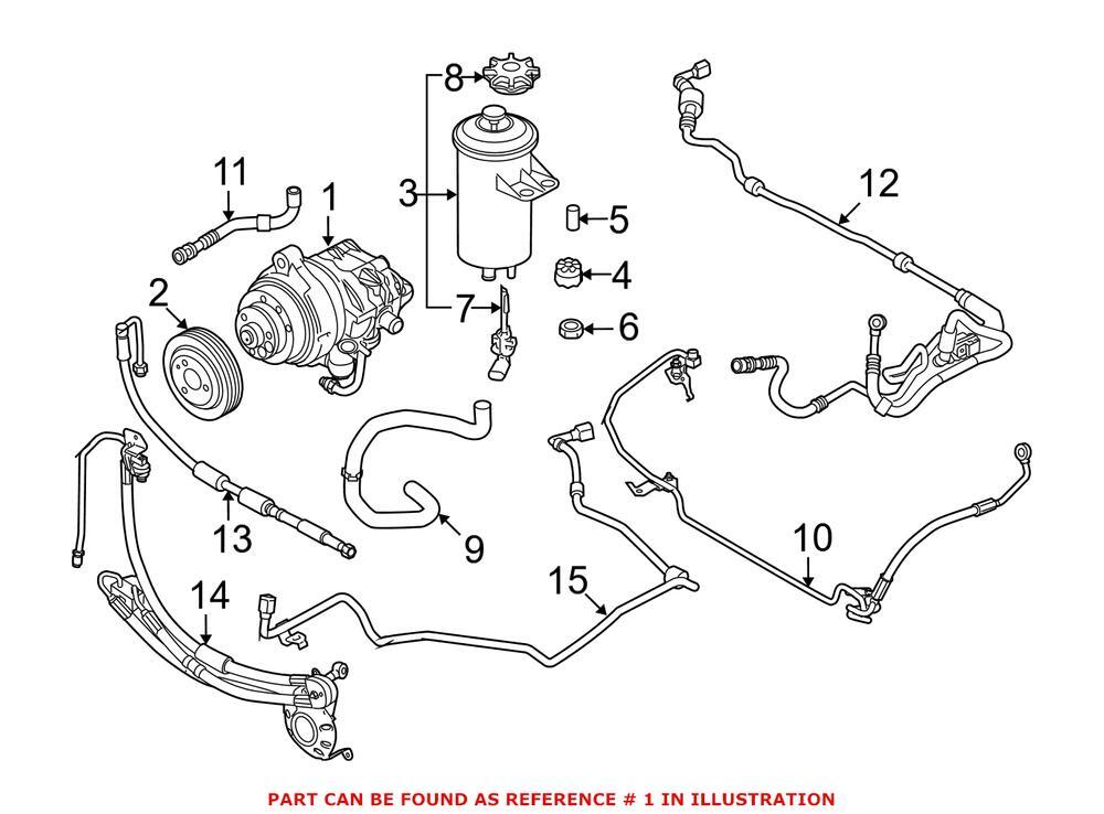 07-08 BMW X5 4.8l Power Steering Pump ASSY OEM 32416783964 for  