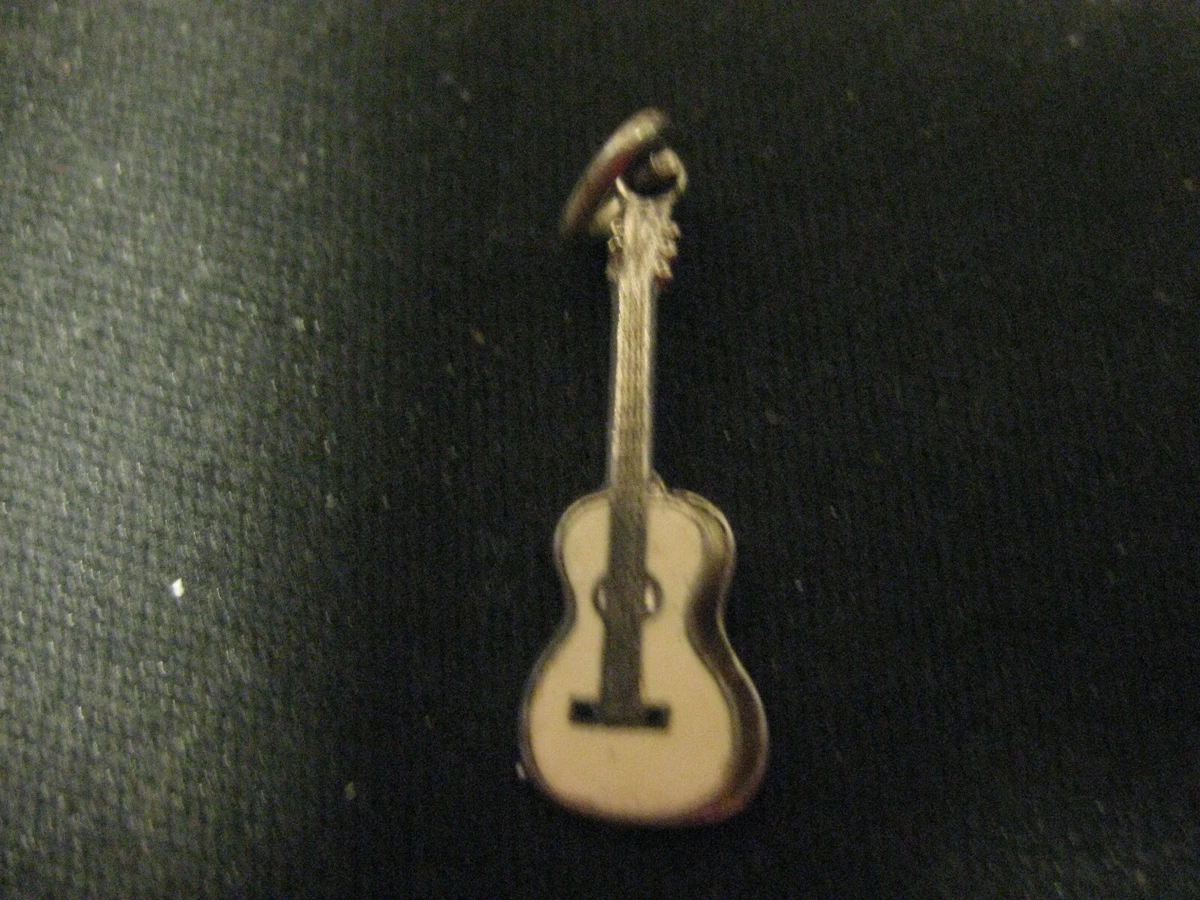Sterling silver hotsell guitar charm