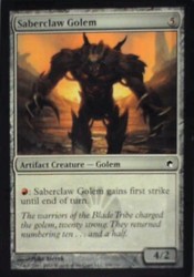Saberclaw Golem #200 Scars of Mirrodin MTG