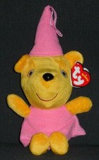 TY PRINCESS TEDDY BEANIE BABY UK PEPPA PIG THEME PARK EXCLUSIVE - MINT TAG