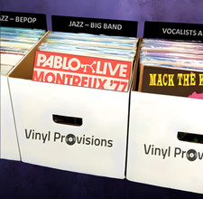 Tall Record Dividers 33 RPM LP Vinyl Record - Black with 3" Full Header