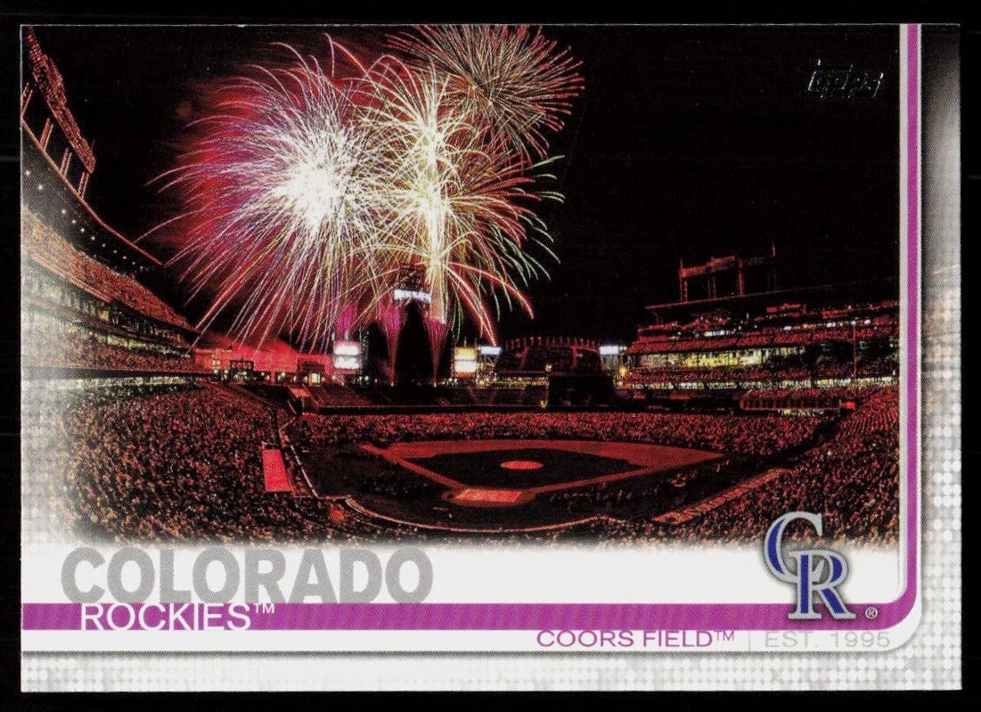 Coors Field trading card