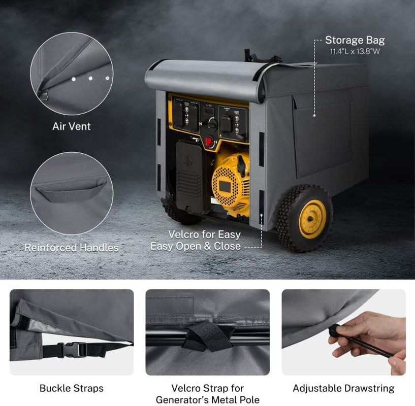 HEAVY DUTY Portable Generator Cover Waterproof UV Resistant 32”L x 24”W