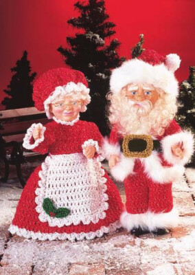 Häkelanleitung Kopie 1483.   Puppen Weihnachtsoutfits für 14 Zoll Puppen