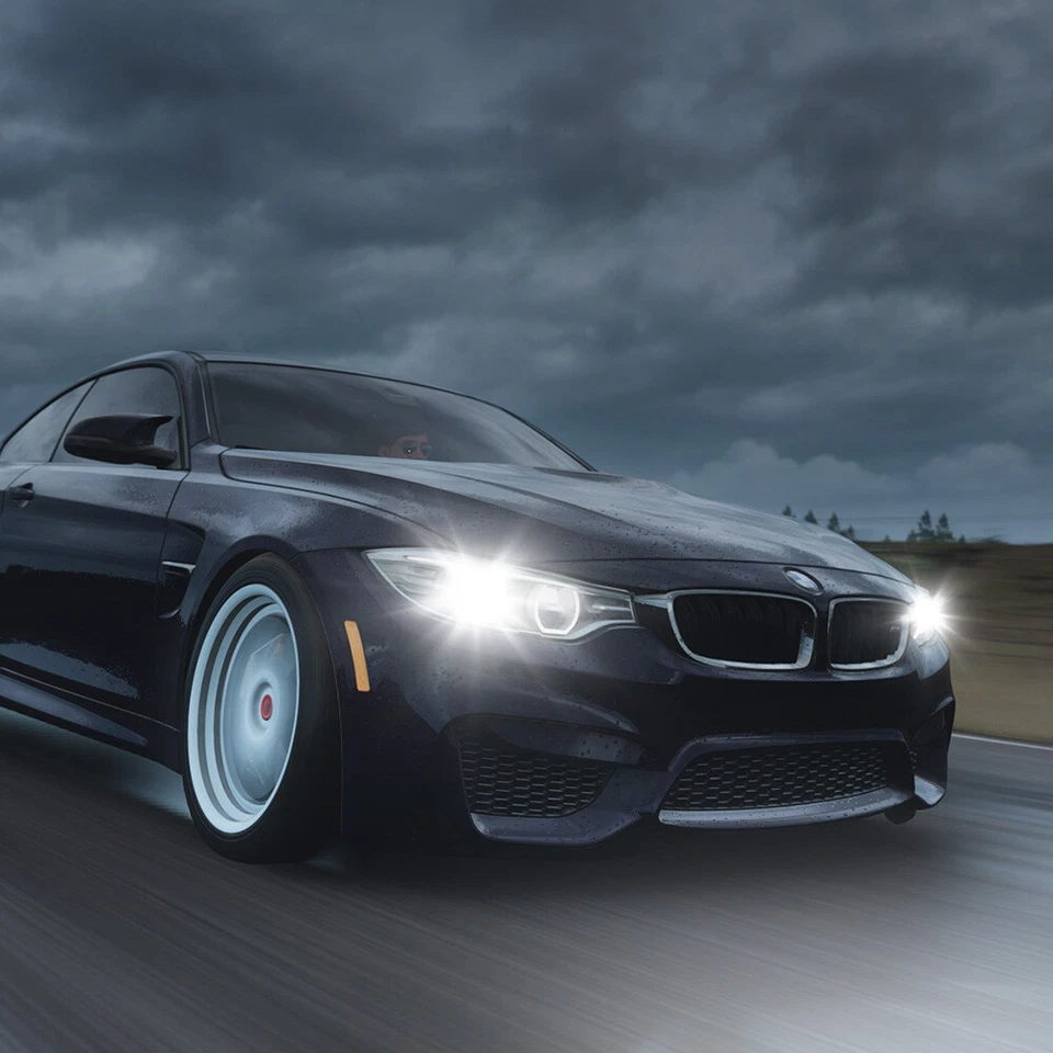 Kit de faros LED AUXITO H11 haz alto bajo 500% bombillas blancas súper brillantes 6000K Foto 3 de 4