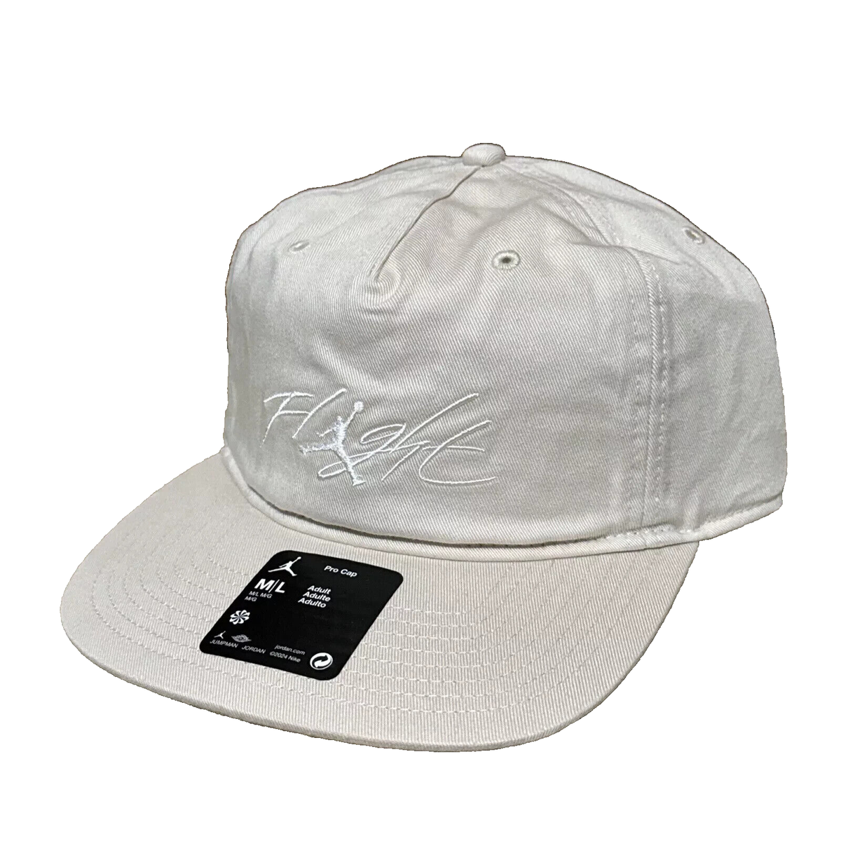 Nike Air Jordan Hat Flight Pro Strap 5-Panel Beige/White  display picture 2