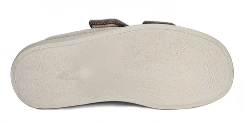 Fischer Therapieschuh Verbandschuh Hausschuh Senioren Reha beige Klett K-Weite - Bild 4 von 4