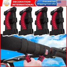 4 X Roll Bar Grab Handles Grip Handle For Jeep Wrangler Yj Tj Jk Jl Gladiator Jt