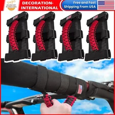 4 x Roll Bar Grab Handles Grip Handle for Jeep Wrangler YJ TJ JK JL Gladiator JT