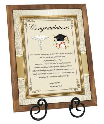 Medical School Graduation Plaque
