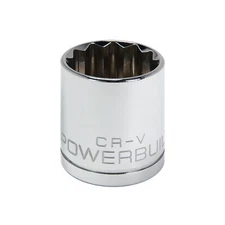 Powerbuilt 1/2 Inch Drive x 28 MM 12 Point Shallow Socket - 648216
