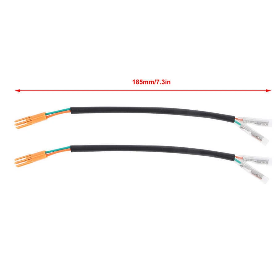 Adaptador de luz de señal de giro de 2 piezas enchufes conector cable apto para Ninja Kawasaki Z125 Foto 3 de 4
