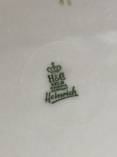 Heinrich - H&C Selb Bavaria Germany Round Platter/Chop Plate Fruit Motif Gold Rm - Picture 4 of 4