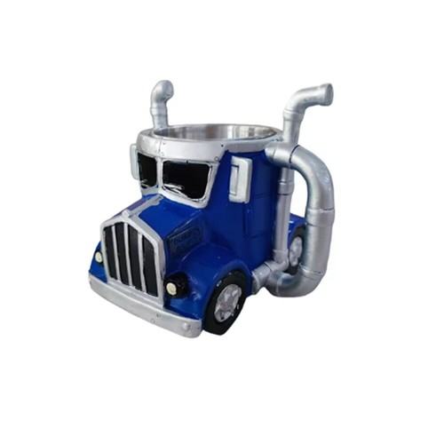 Stainless Steel Semi-Truck Coffee Mug Handcrafted Coffee Cup Men Gift - 第 15/15 張圖片