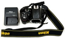 Nikon D3300 Digital SLR DSLR Camera Body Only 24.2MP 142 Shutter Count 