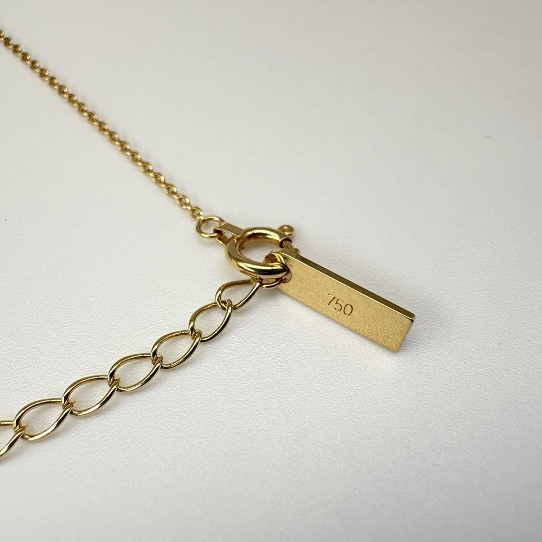 Celine 750 K18 Gold Necklace with Diamonds 22cm Used Japan