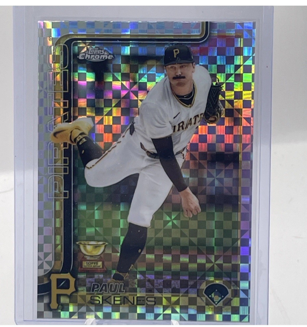 2025 Topps Chrome X-Fractor Refractor Paul Skenes #300 Pirates RC