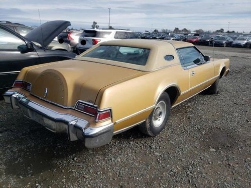 1974 1975 1976 LINCOLN CONTINENTAL MARK IV REAR CENTER SEAT LAP BELT YELLOW - Picture 5 of 10
