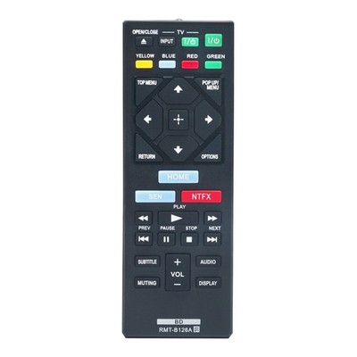 New RMT-B126A Remote Control For Sony Blu Ray DVD Player BDP-S6200 BDP-S2100