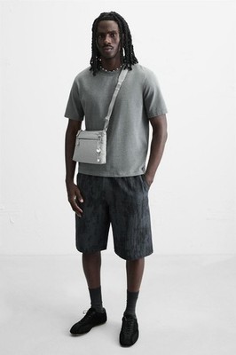 New Zara Men Technical Shoulder Bag M 3619/620 Gray backpack wallet waist pack