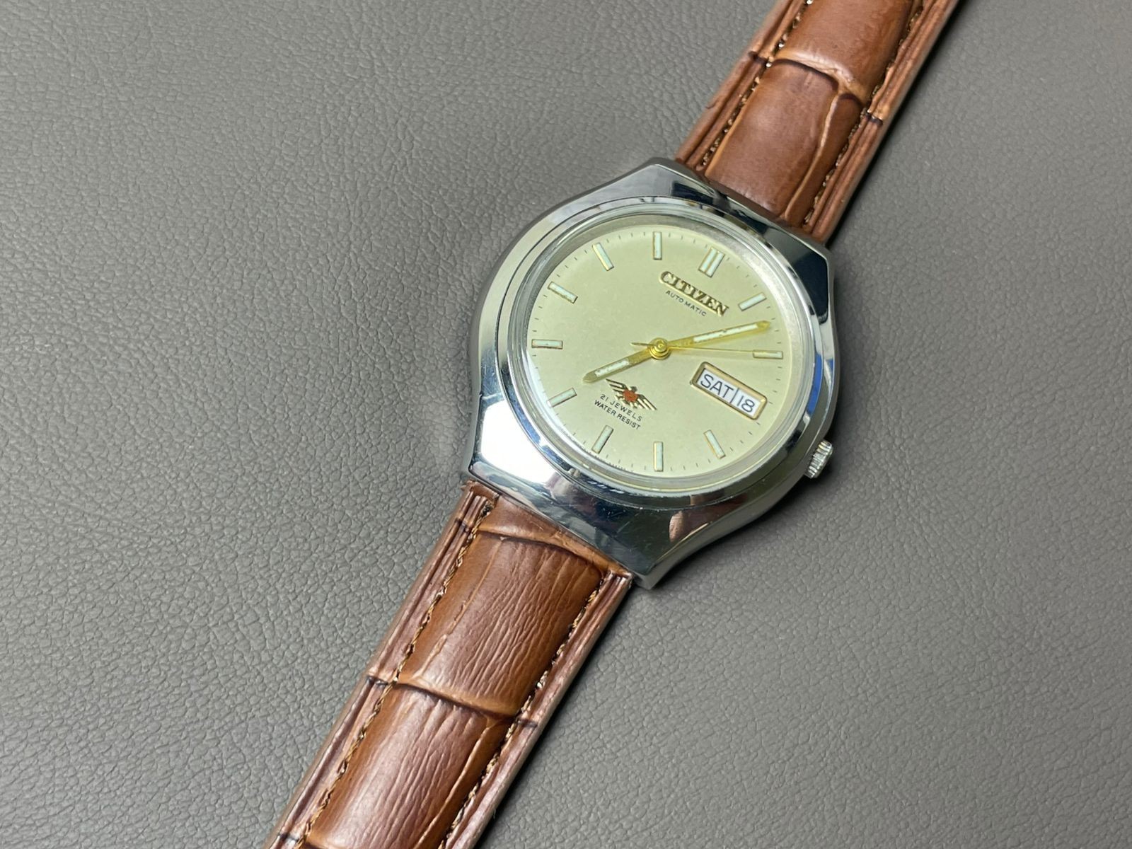 Vintage Citizen Automatic Cream Dial 38mm Men's Watch