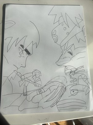 Naruto and Sasuke Art Drawing