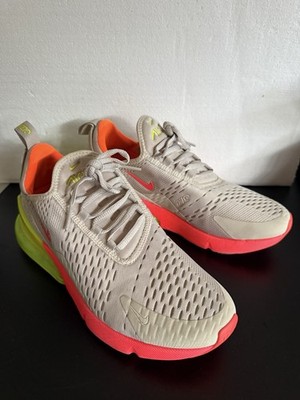 Size 8 - Nike Air Max 270 Cream, Orange And Yellow
