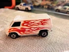 Vintage 1981 Hot Wheels Super Van #7649 '70s Van White w Flames Blackwall
