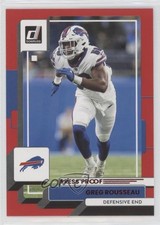 2022 Panini Donruss Press Proof Red Greg Rousseau #118 0ip8