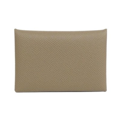 Authentic Hermès Calvi 044164CK Card Case #260-007-932-6353
