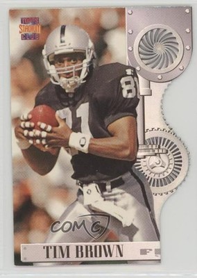 1996 Topps Stadium Club Fusion Die-Cut Members Only Tim Brown #F4B HOF 0ae