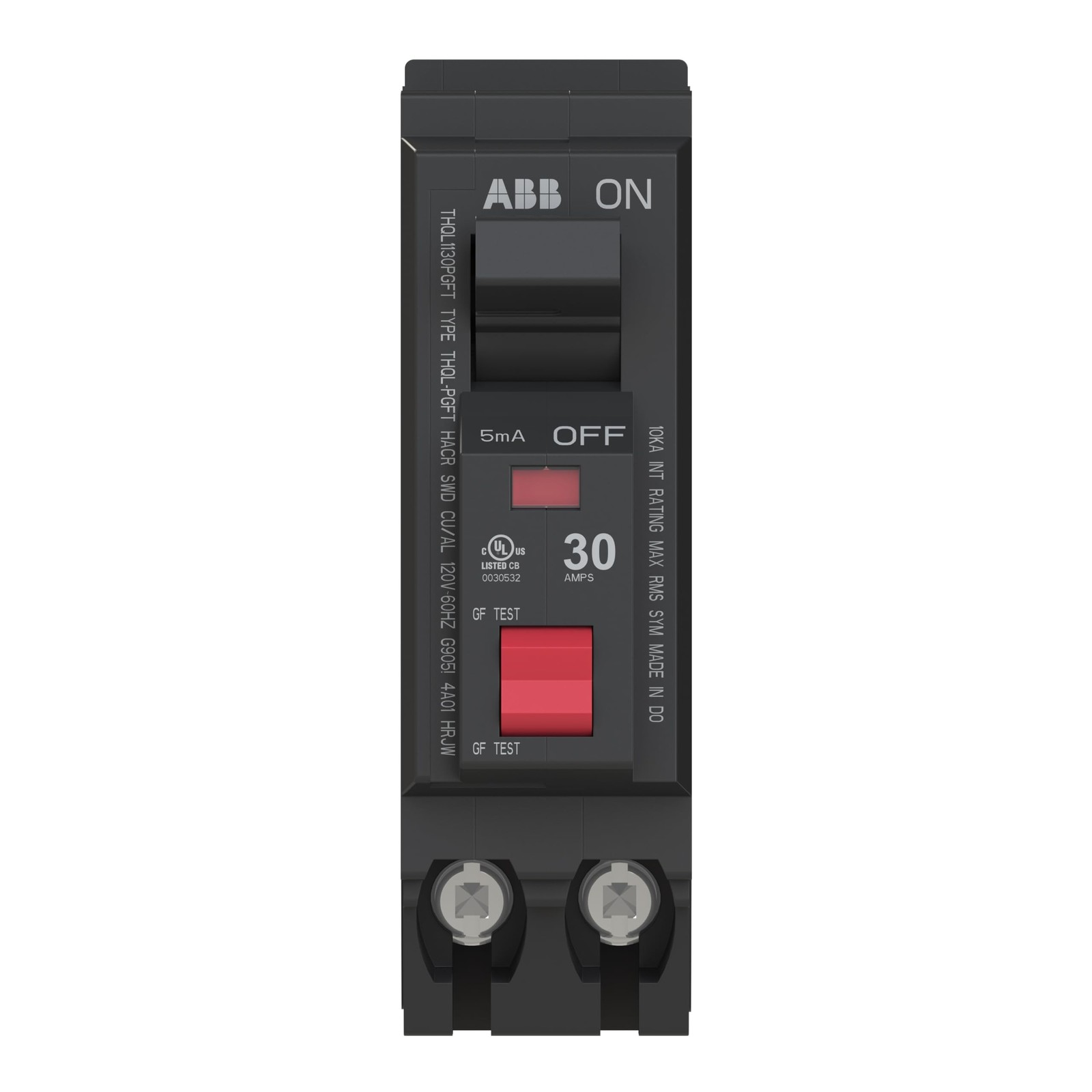 ABB Q-Line® THQL1130PGFT • Ground Fault Circuit Breaker • 30 Am