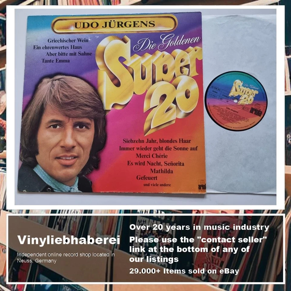 Udo Jürgens - Die Goldenen Super 20 Vinyl LP Germany/ Greatest Hits - Image 4 of 4