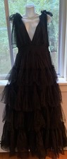 Stunning Fashion Nova Luxe Mya Tulle Maxi Dress Size L