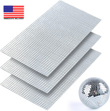 Disco Ball Mirror Tile, 5100 Pcs Adhesive Mosaic Sticker,Sliver  Can Be Cut int