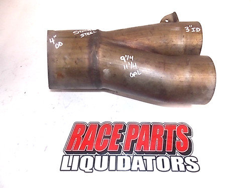 1) Header Stainless Merge Collector 3" in 4" out Pro Fab race drag asphalt #9