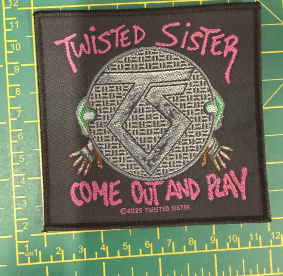 Twisted Sister Come Out And Play Logo Woven Sew On Patch Officially Licensed