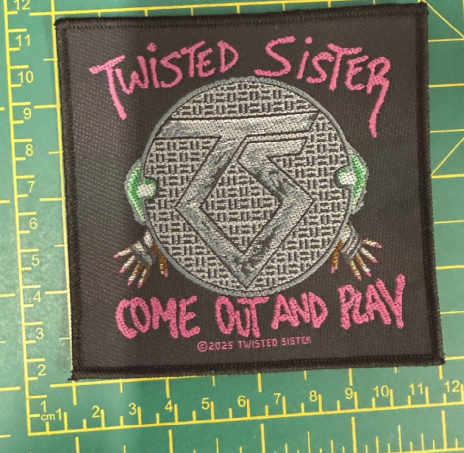 Twisted Sister Come Out And Play Logo Woven Sew On Patch Officially Licensed