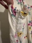 TORRID Plus 1X Summer Romper Dress White Floral Sleeveless 14 to 18 Linen Cotton — photo 4