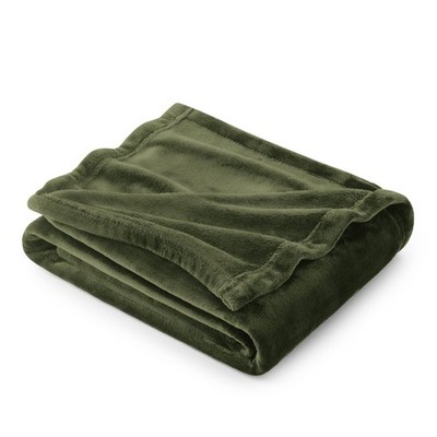 Lightweight Fleece Blanket, Ultra Soft Plush Throw For , Green