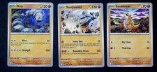 Pokemon TCG Card Lot x 3, (Sandshrew, Onix, Stonjourner)